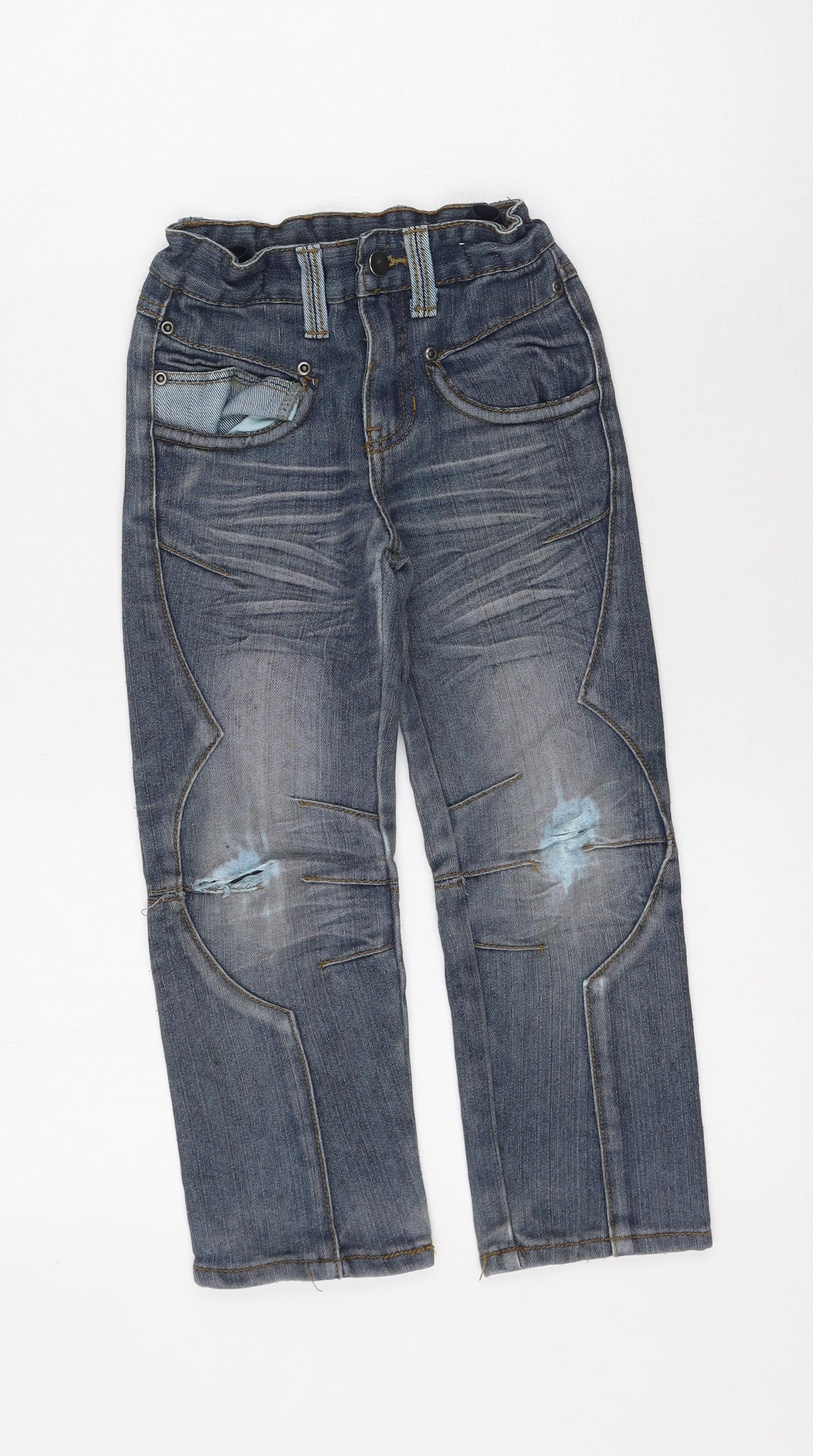 Dunnes Stores Boys Blue  Cotton Skinny Jeans Size 5 Years  Regular