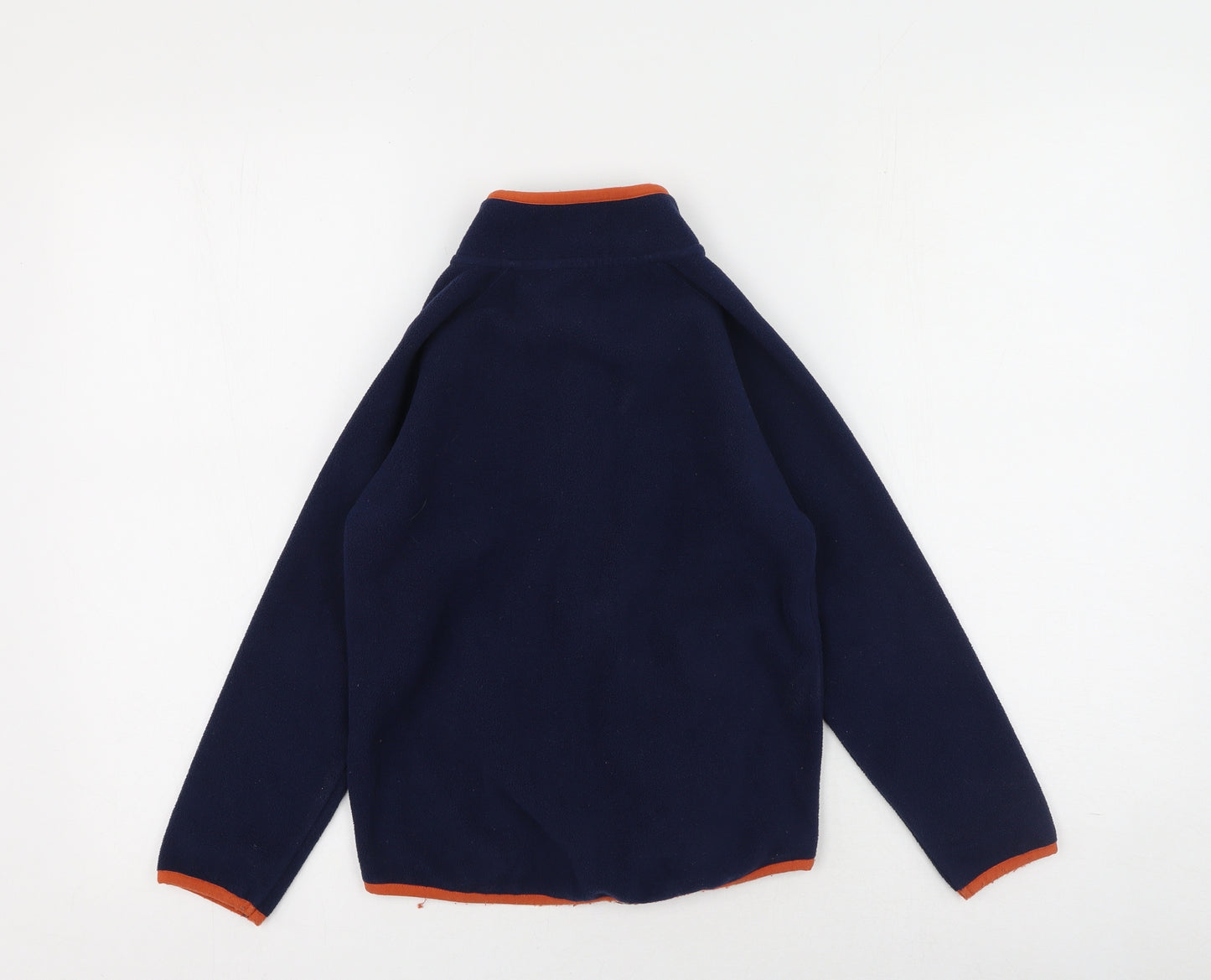 Dunnes Stores Boys Blue Round Neck  Polyester Full Zip Jumper Size 8 Years