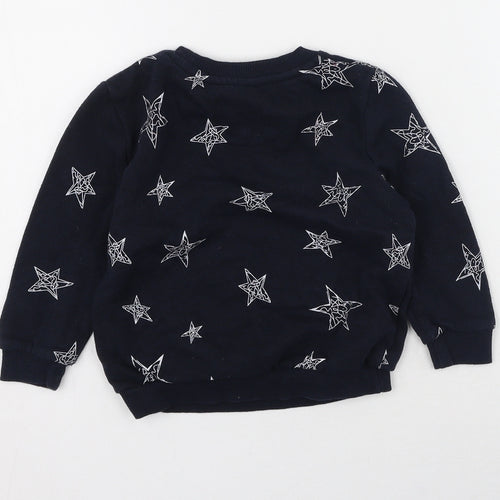 Primark Boys Blue  Cotton Pullover Sweatshirt Size 2-3 Years