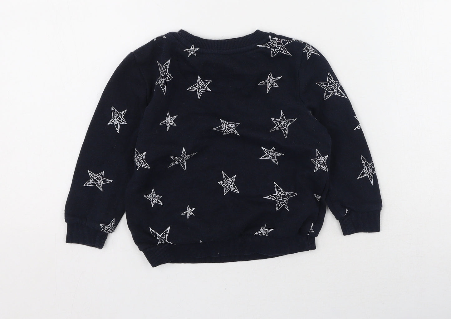 Primark Boys Blue  Cotton Pullover Sweatshirt Size 2-3 Years