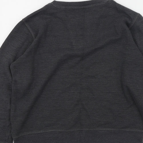 NEXT Boys Grey Round Neck  Cotton Pullover Jumper Size 10 Years