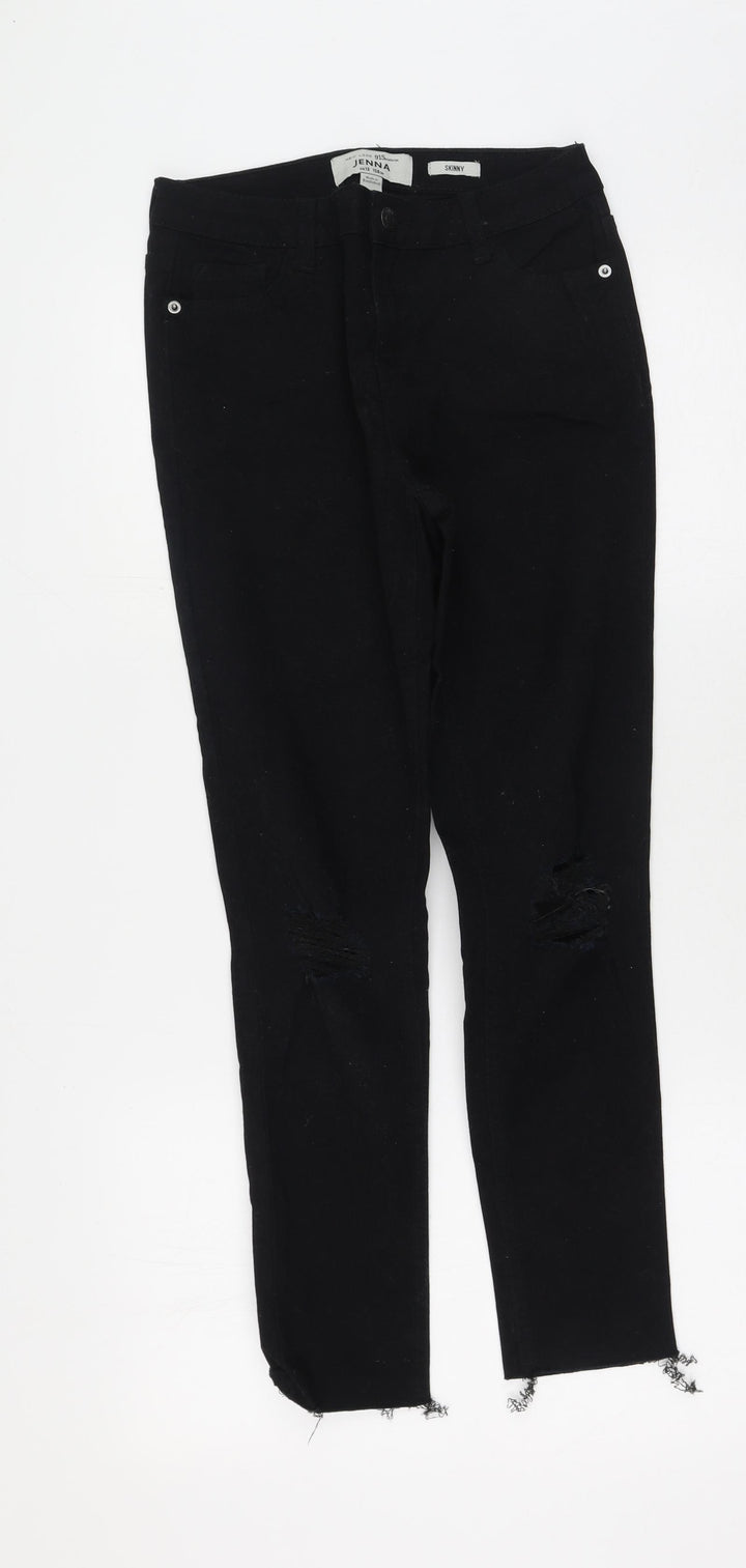 New Look Girls Black Cotton Skinny Jeans Size 13 Years Regular