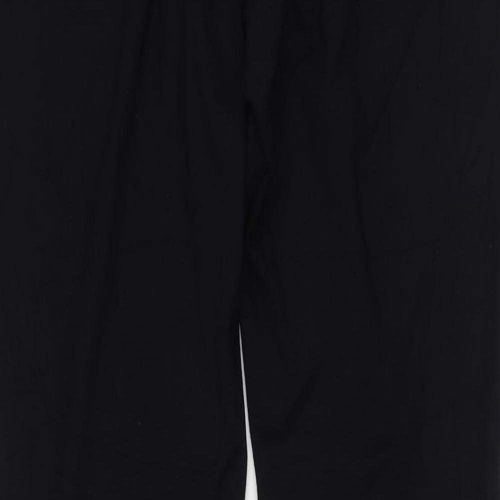 NEXT Womens Black  Viscose Trousers  Size 16 L32.5 in Regular