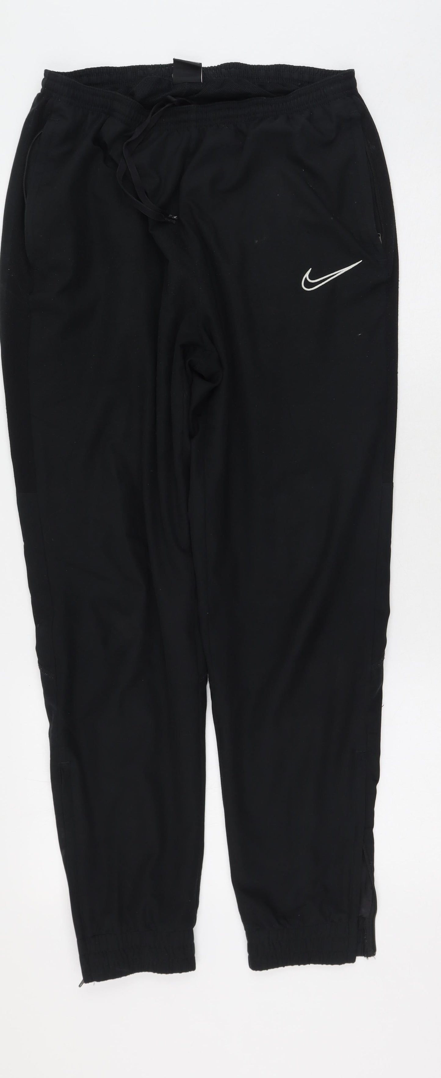 Nike Mens Black  Polyester Jogger Trousers Size L L29 in Regular