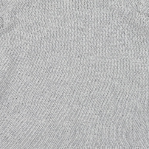 Maine New England Womens Grey Round Neck  Nylon Pullover Jumper Size 10