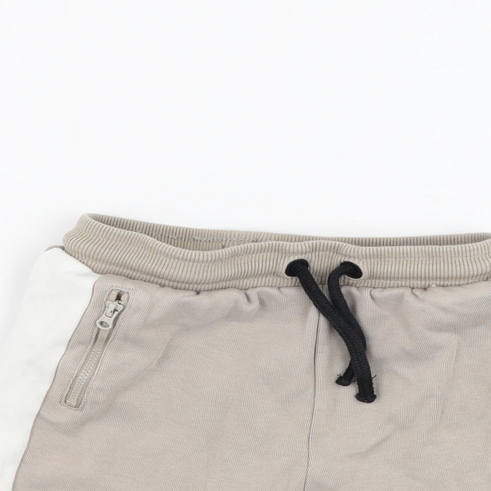 George Boys Brown  Cotton Sweat Shorts Size 5-6 Years  Regular