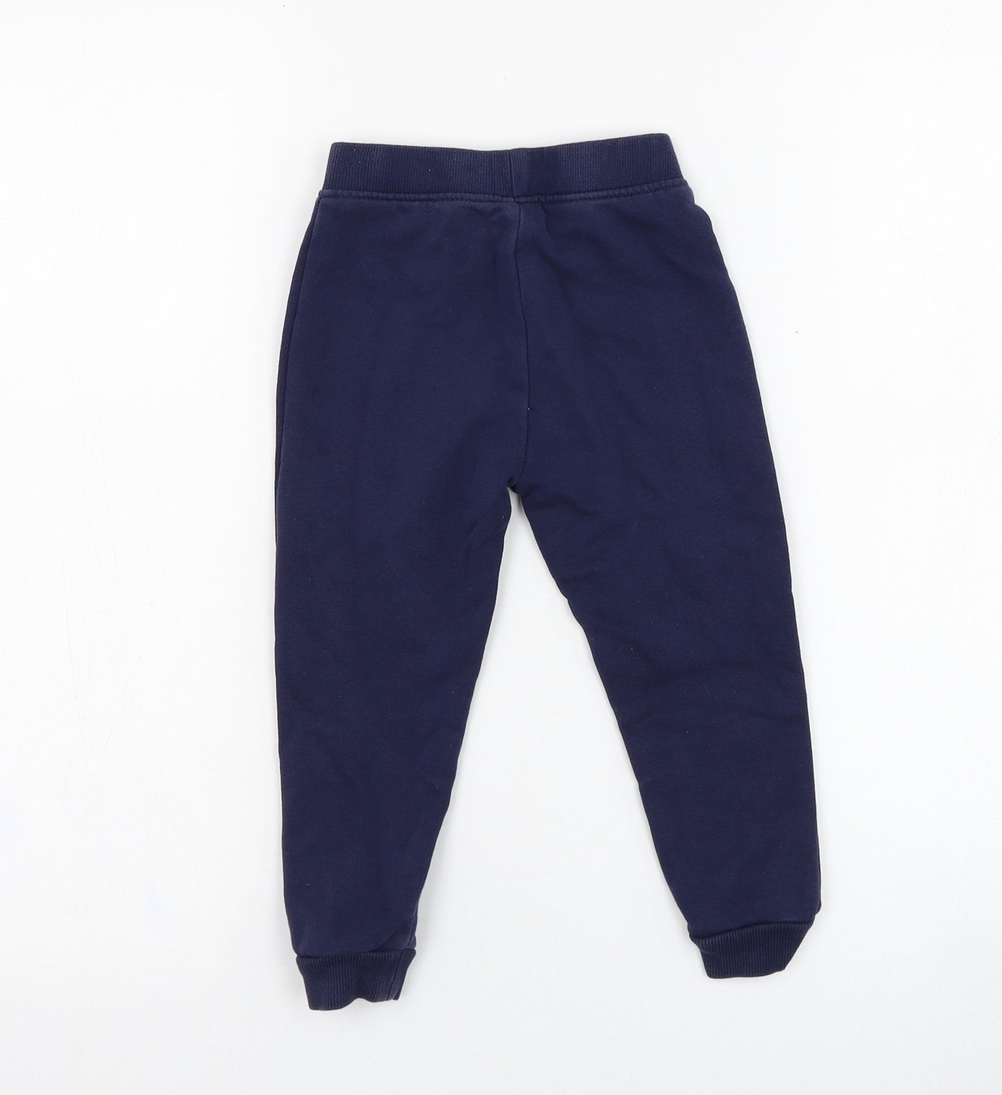 Dunnes Stores Boys Blue  Cotton Jogger Trousers Size 2-3 Years  Regular Pullover