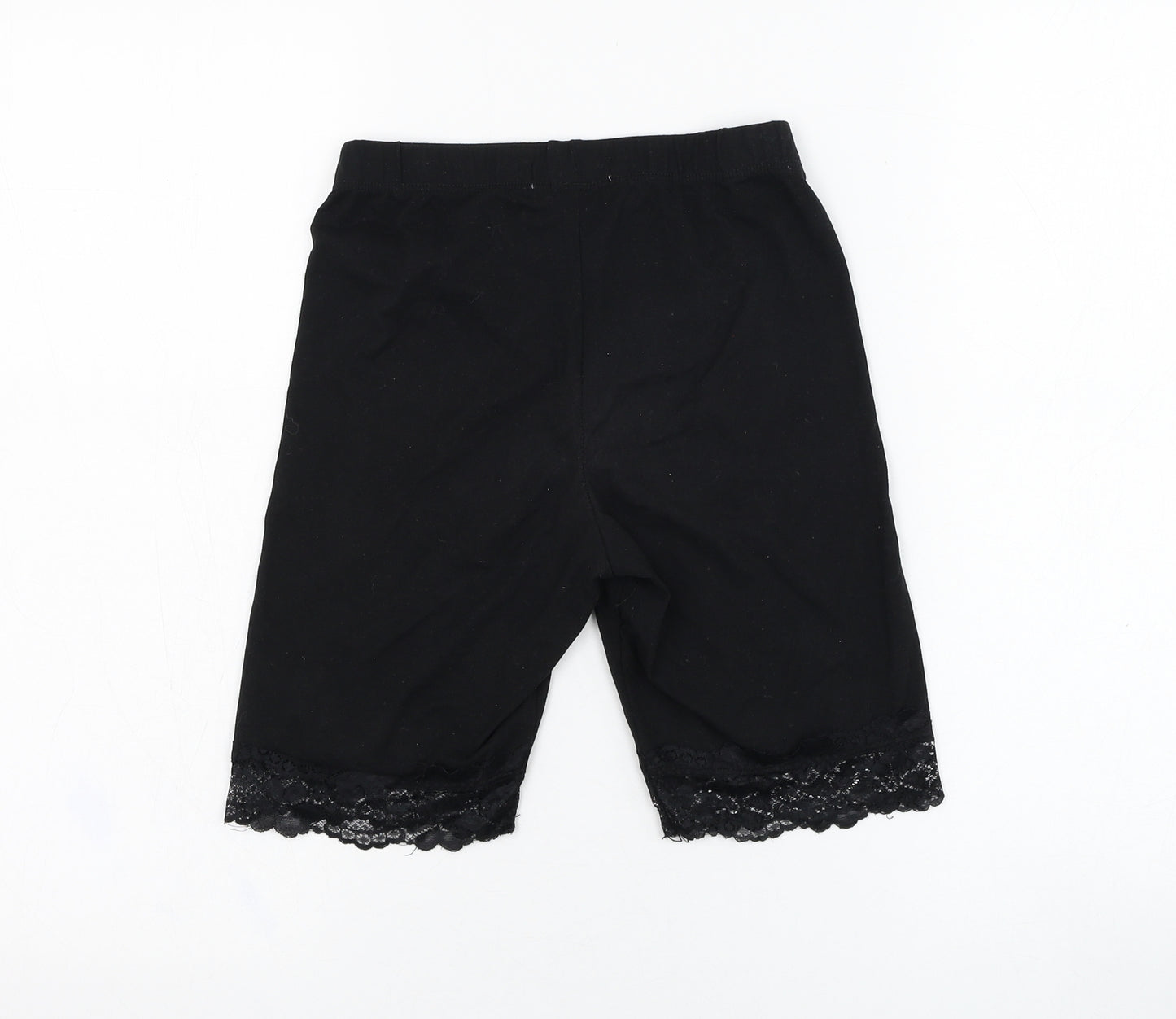 Brave Soul Womens Black  Polyester Compression Shorts Size XS L8 in Regular Pull On