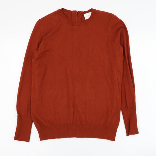 Savida Womens Brown Round Neck  Viscose Pullover Jumper Size 12