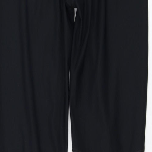 Mi Fit Womens Black  Polyester Jogger Trousers Size 10 L28 in Regular