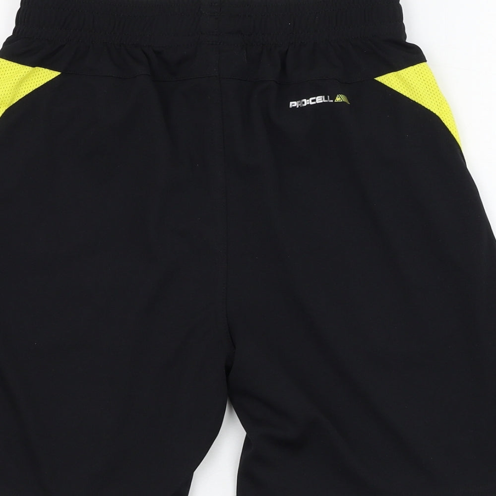 le coq sportif Boys Black  Polyester Sweat Shorts Size M  Regular