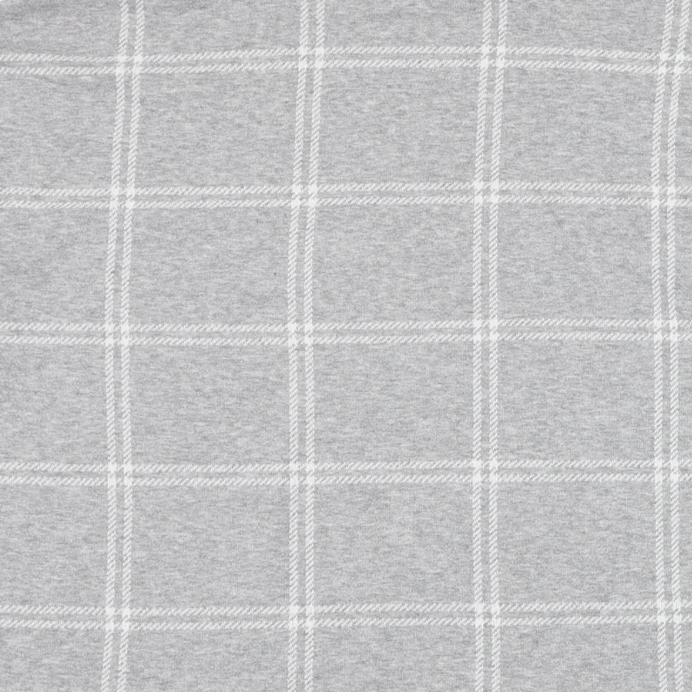 Kiabi Womens Grey Check Polyester Pullover Sweatshirt Size 14  Pullover