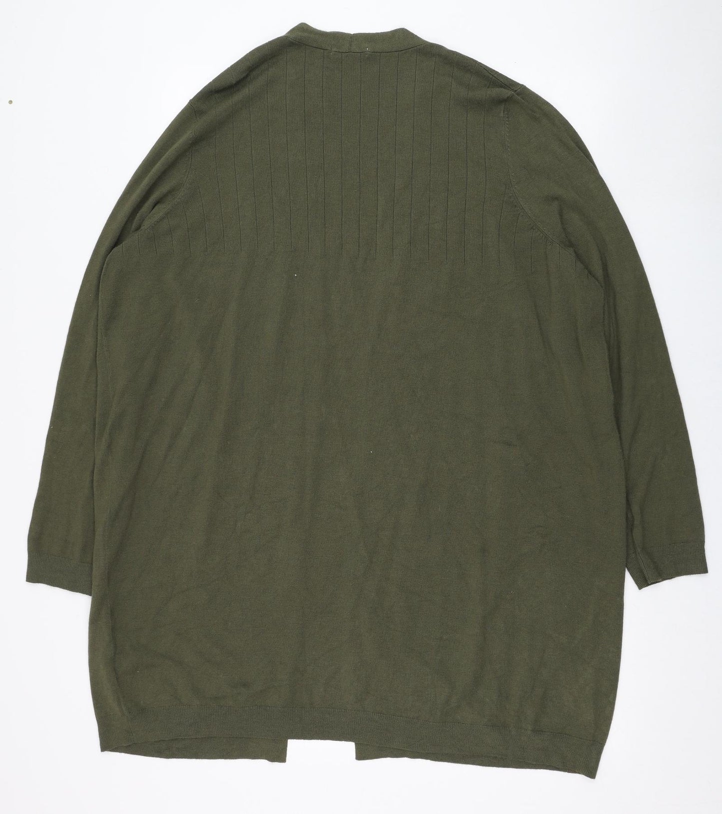 TU Womens Green Square Neck  Viscose Cardigan Jumper Size 22