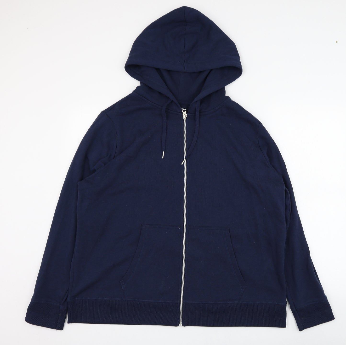 TU Womens Blue  Cotton Full Zip Hoodie Size 22  Zip