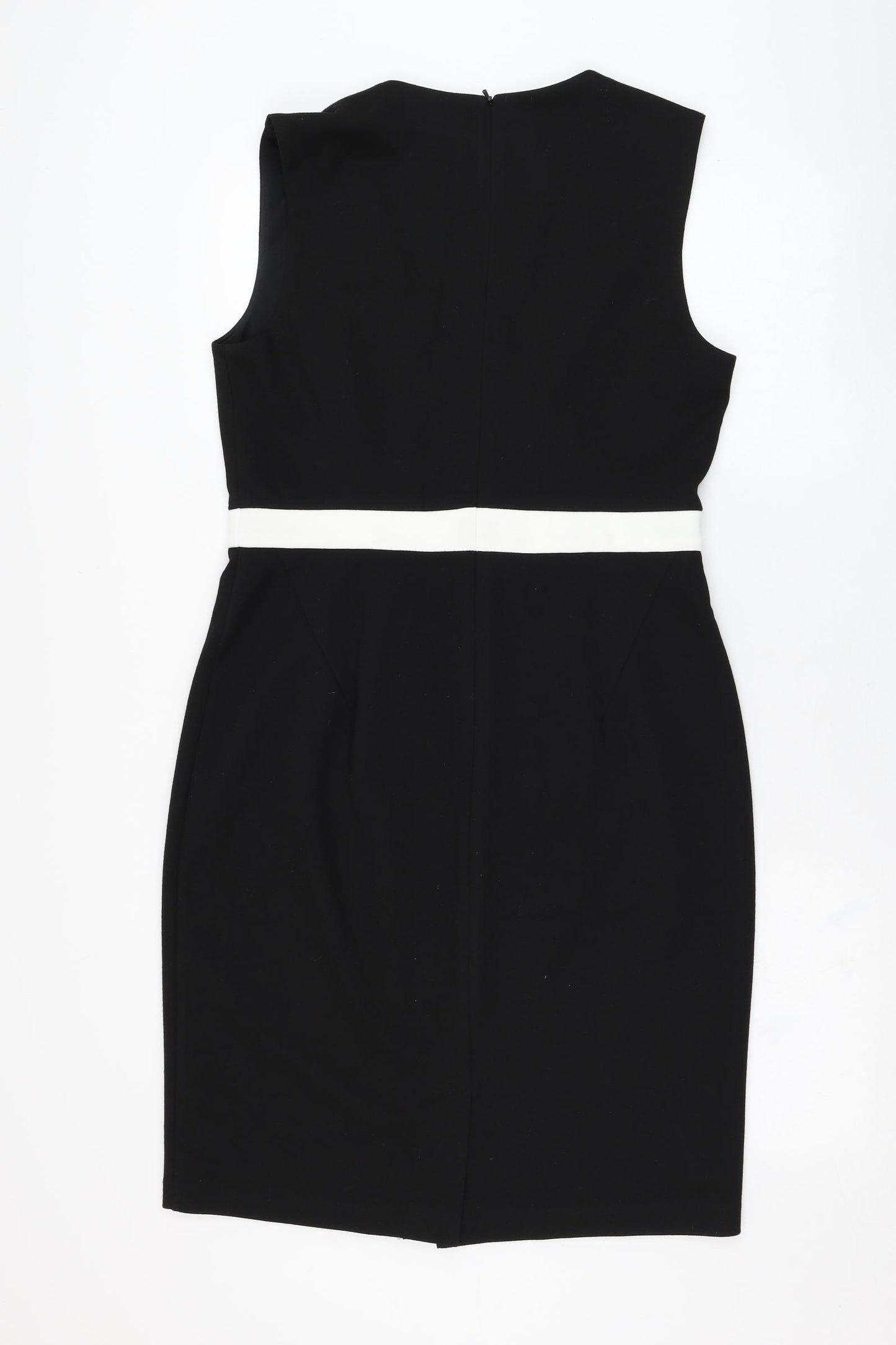 Episode Womens Black  Polyester Pencil Dress  Size 10  Square Neck Zip