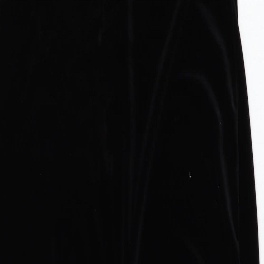 White Gandy Womens Black  Polyester Maxi  Size L  V-Neck Pullover
