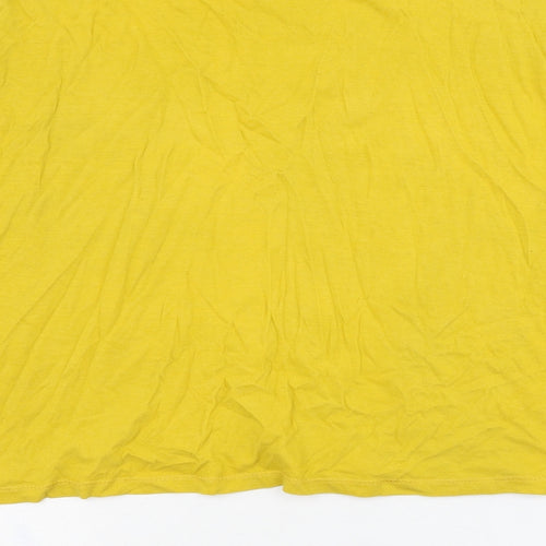 Tbar Limtied Womens Yellow  Cotton Pullover Sweatshirt Size M  Pullover - Slogan