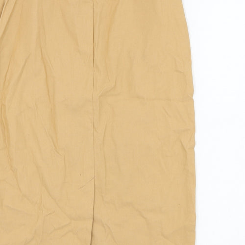 Atmosphere Womens Brown  Cotton Straight & Pencil Skirt Size 12   Zip