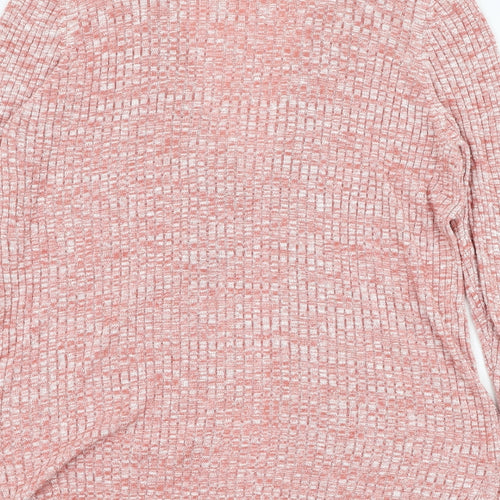 Papaya Womens Pink V-Neck  Viscose Cardigan Jumper Size 18