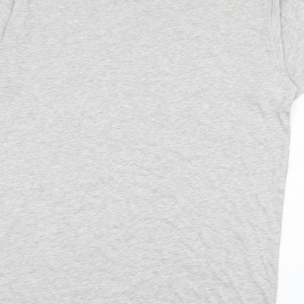 Snickers Mens Grey  Cotton  T-Shirt Size M Round Neck