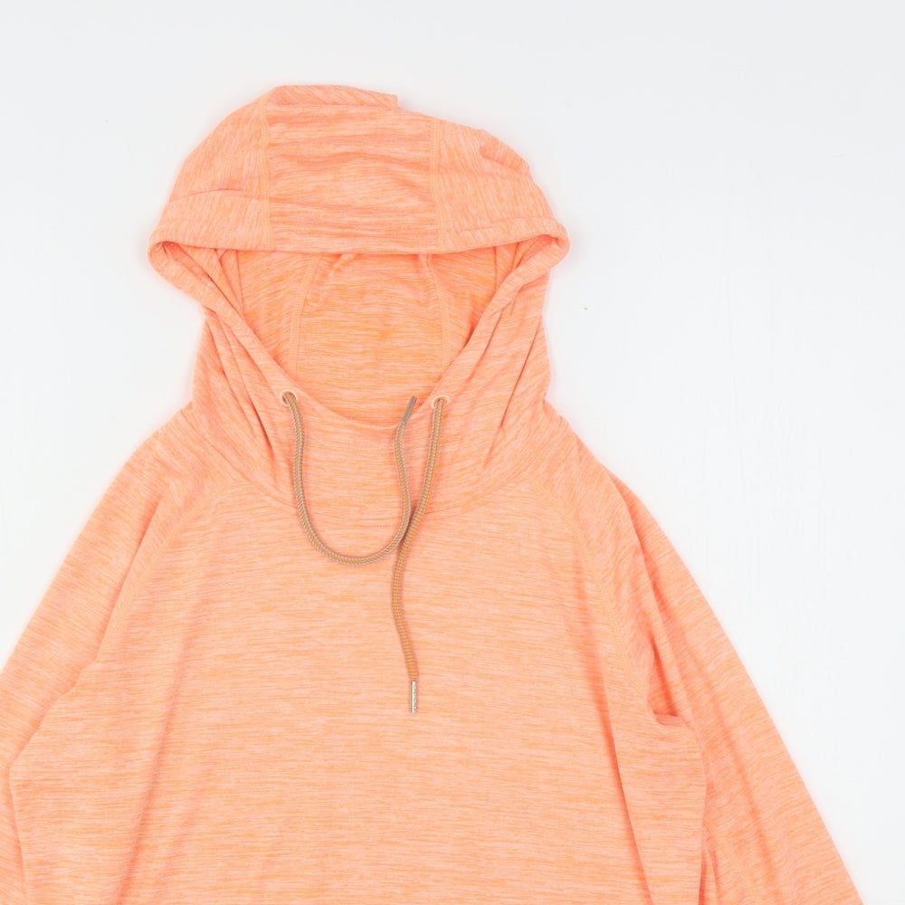 Trespass Womens Orange  Polyester Pullover Hoodie Size 12