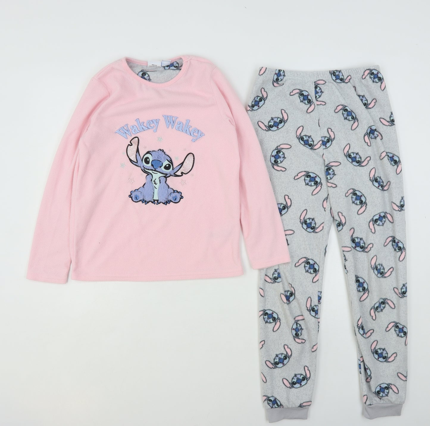 Primarm Girls Multicoloured Geometric Polyester Top Pyjama Set Size 9-10 Years  Pullover - Lilo & Stitch