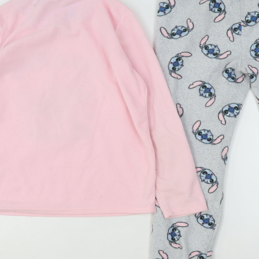 Primarm Girls Multicoloured Geometric Polyester Top Pyjama Set Size 9-10 Years  Pullover - Lilo & Stitch
