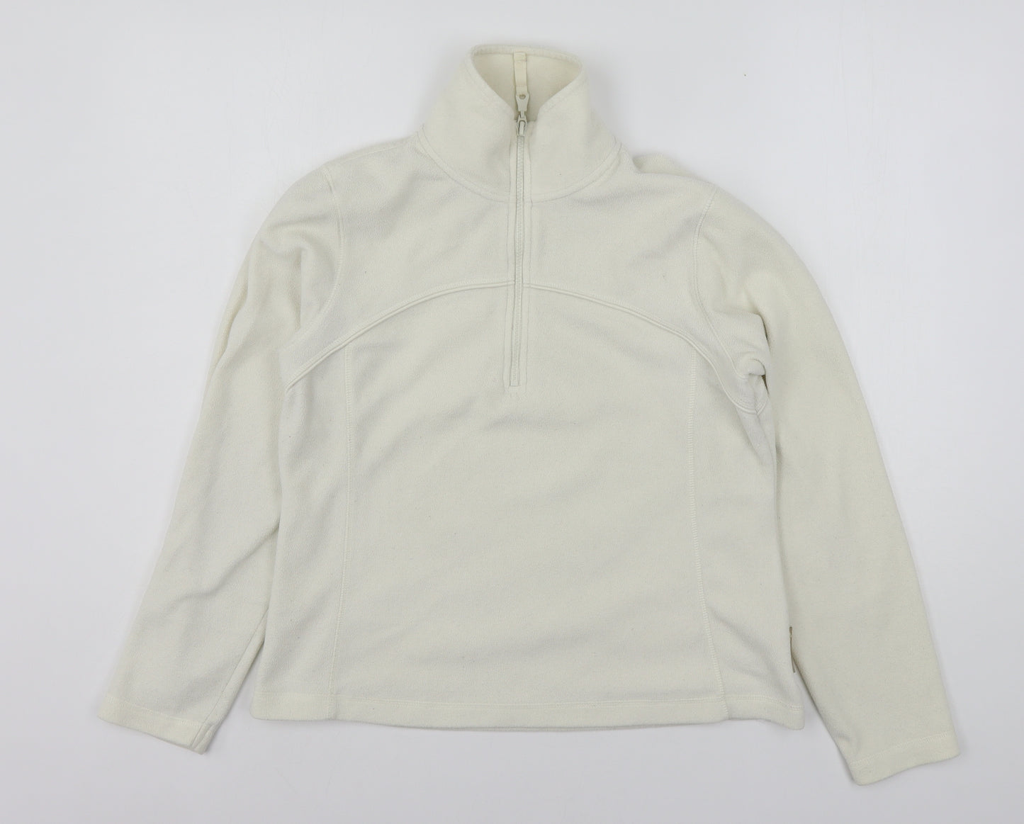 Active Womens Beige  Polyester Pullover Sweatshirt Size 12  Pullover