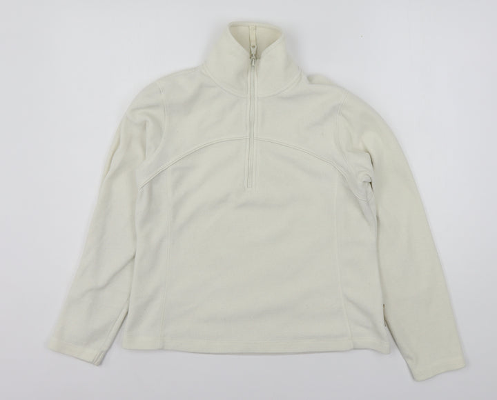 Active Womens Beige Polyester Pullover Sweatshirt Size 12 Pullover