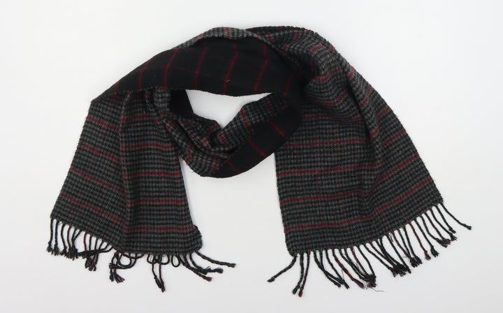 Preworn Unisex Multicoloured Houndstooth Polyester  Scarf