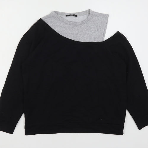 Trendyol Womens Multicoloured Colourblock Cotton Pullover Sweatshirt Size S  Pullover