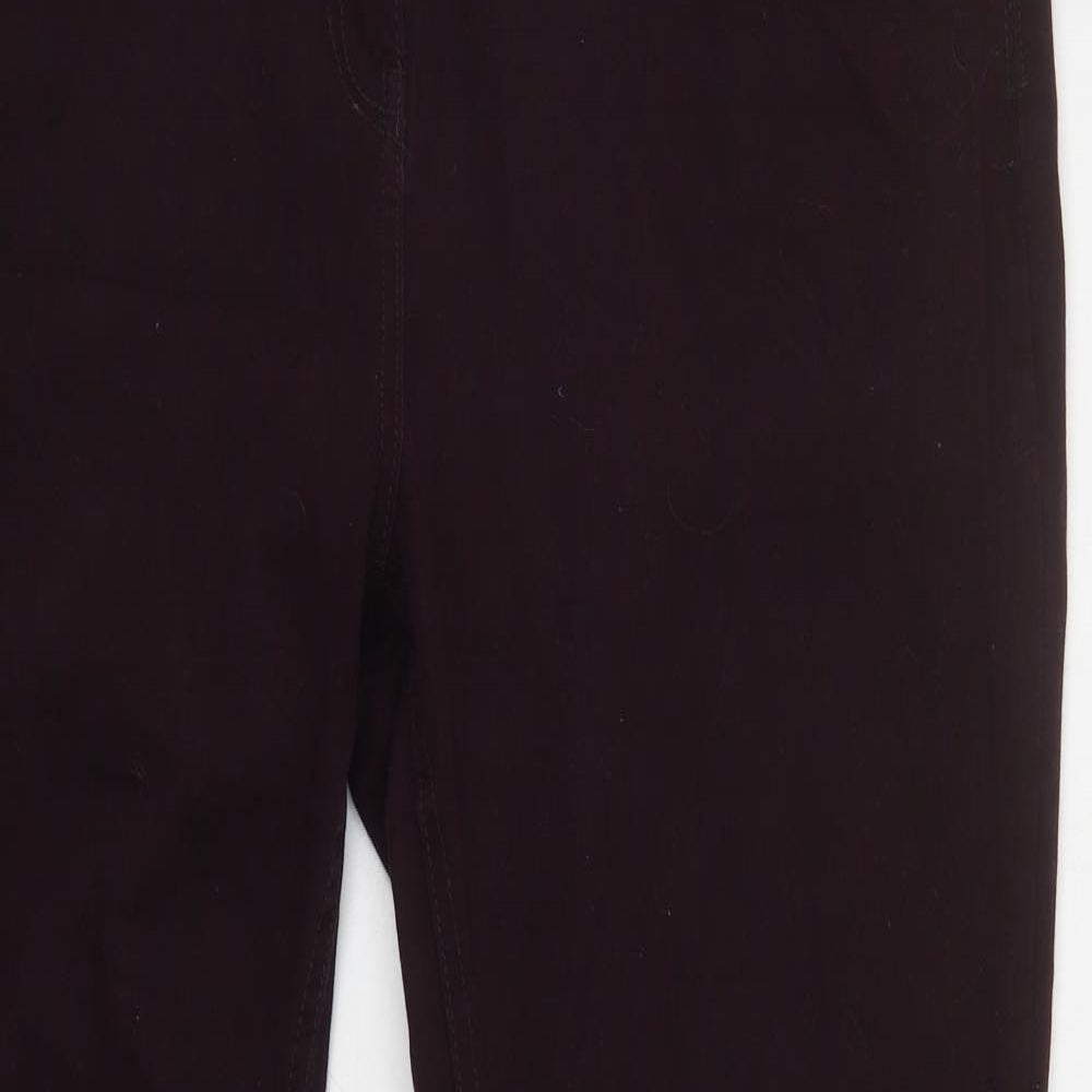 Dunnes Stores Womens Purple  Cotton Bootcut Jeans Size 18 L31 in Regular Button