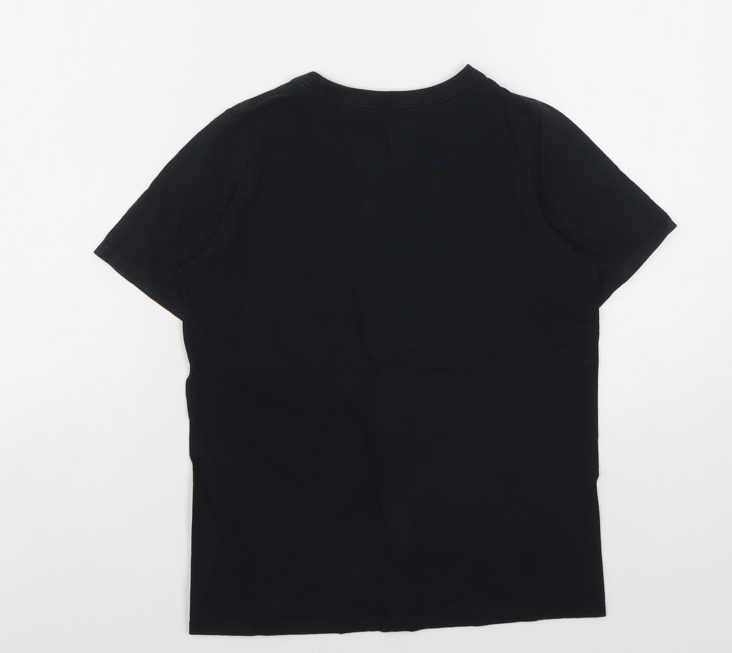 Nike Boys Black  Polyester Basic T-Shirt Size M Round Neck