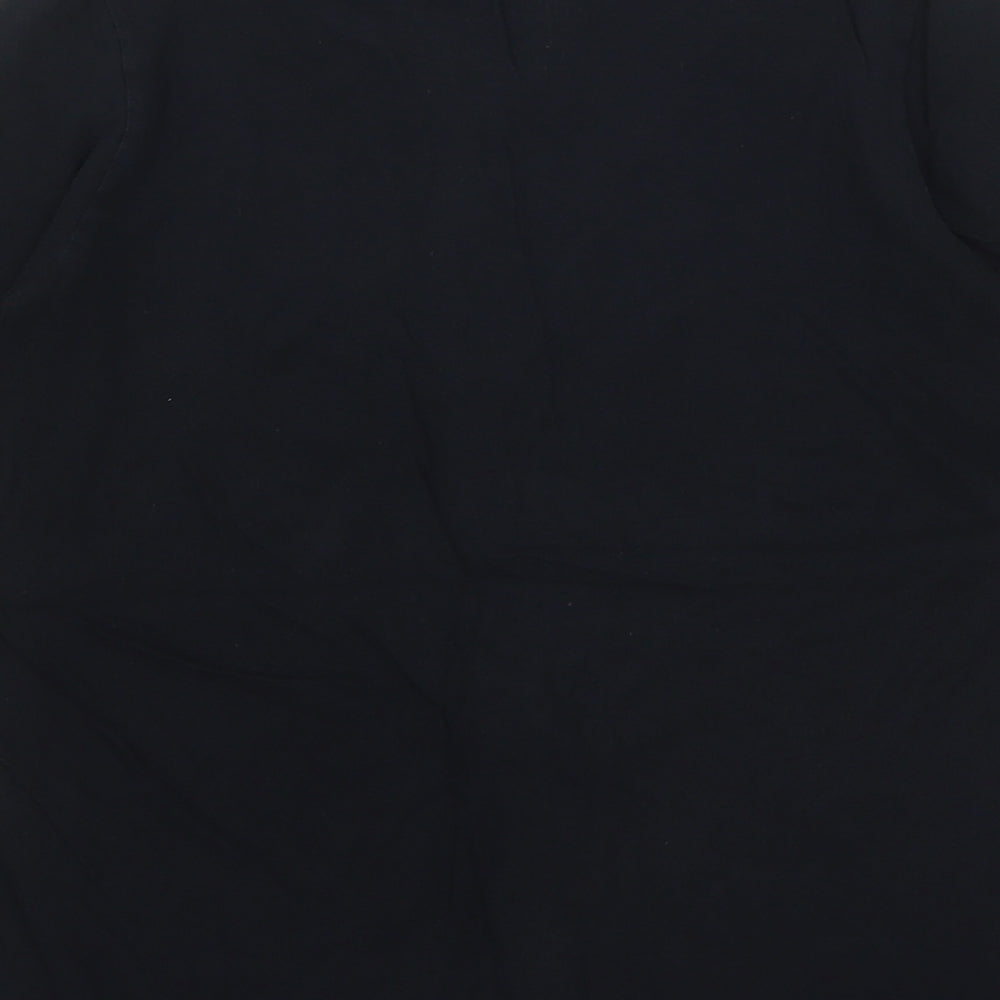 Nike Boys Black  Polyester Basic T-Shirt Size M Round Neck