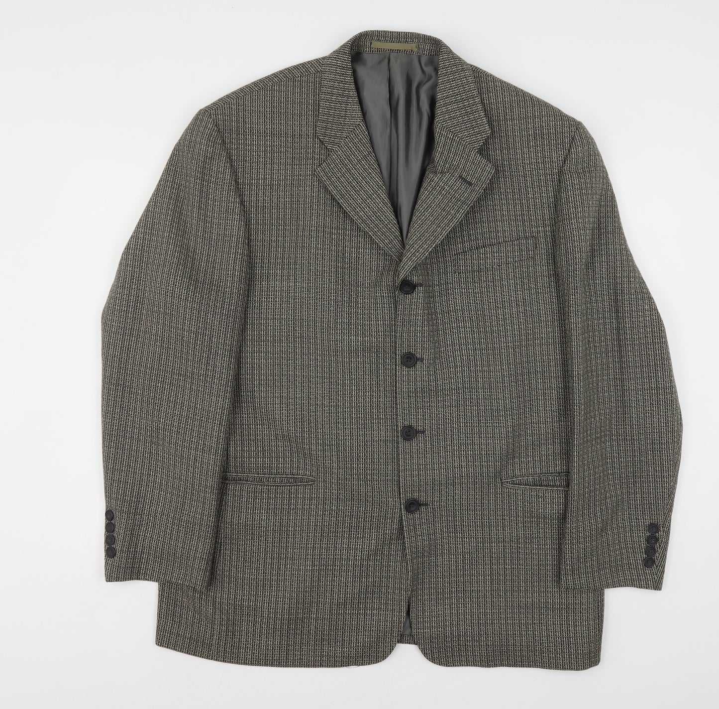 Remus  Mens Multicoloured Geometric Polyester Jacket Suit Jacket