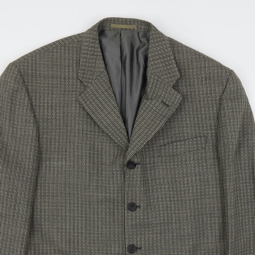 Remus  Mens Multicoloured Geometric Polyester Jacket Suit Jacket