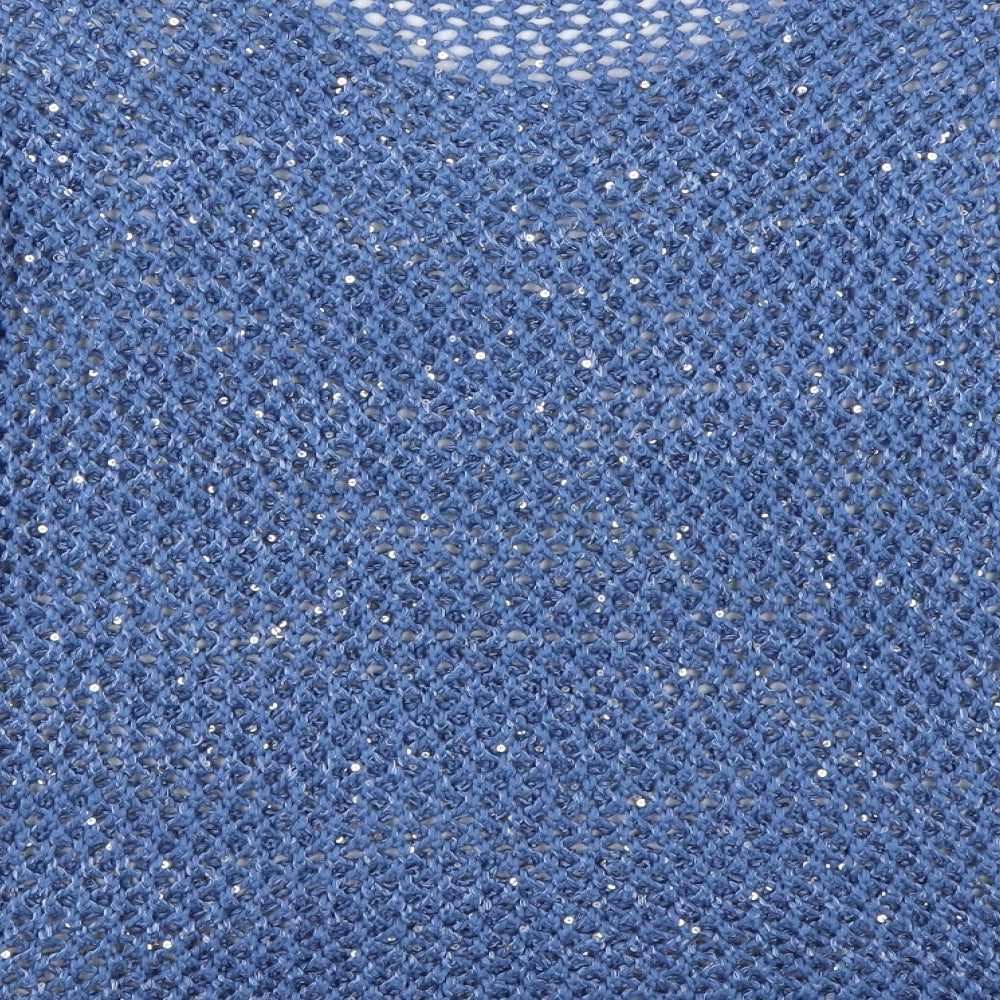 Gallery Womens Blue Round Neck  Polyester Pullover Jumper Size L