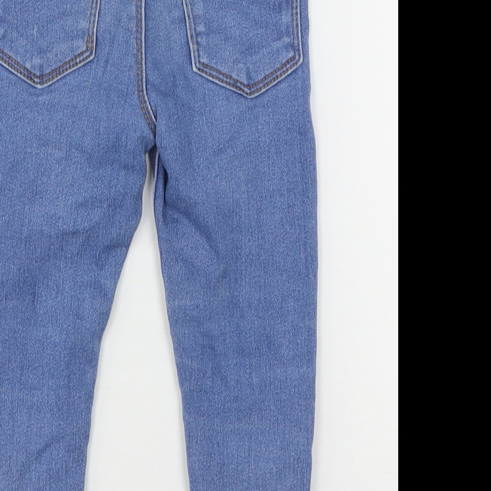 Denim & Co. Girls Blue  Cotton Jegging Jeans Size 2-3 Years  Regular