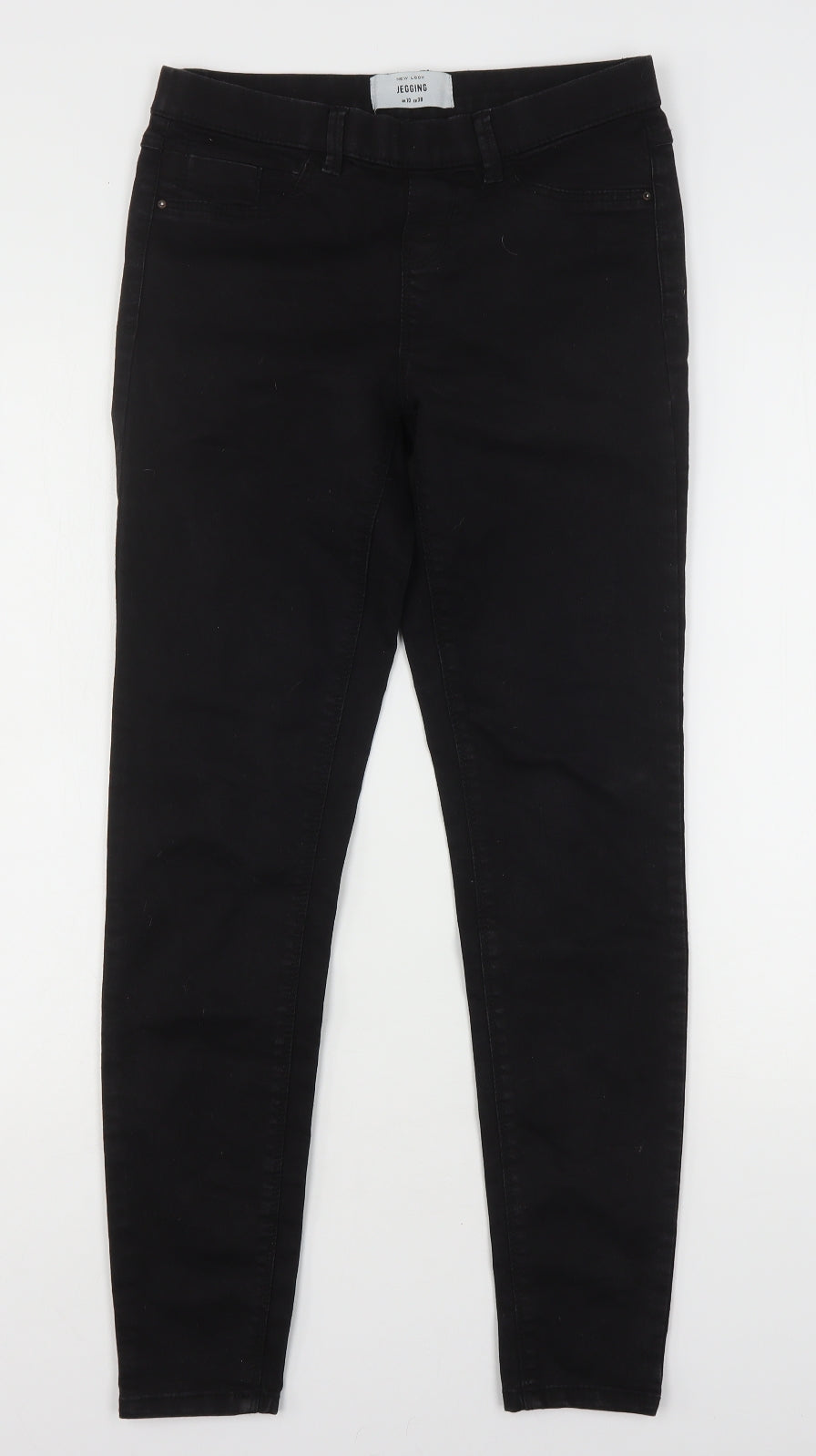 New Look Womens Black  Cotton Jegging Jeans Size 10 L29 in Regular