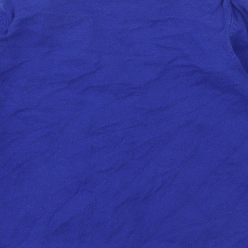 Matalan Girls Blue V-Neck  Cotton Cardigan Jumper Size 8 Years   - School Wear