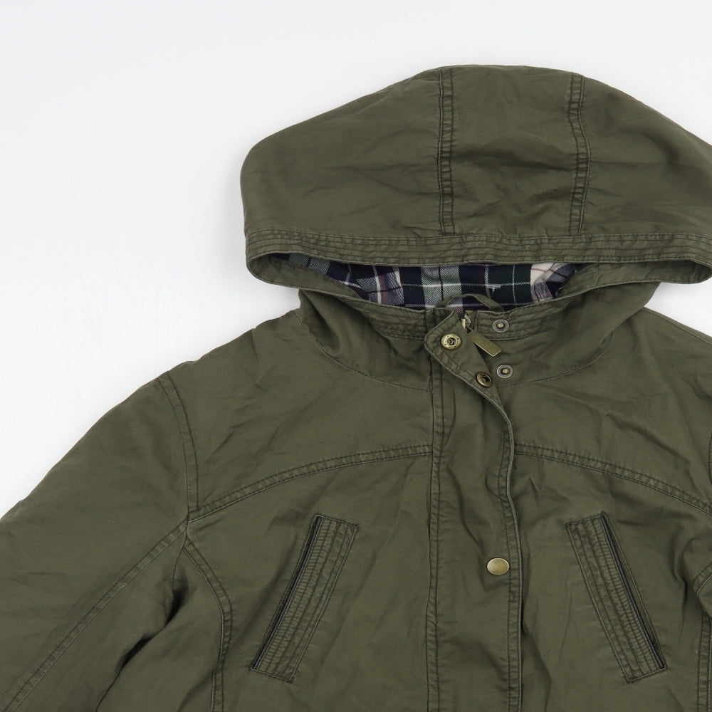 New Look Womens Green   Parka Jacket Size 14  Zip