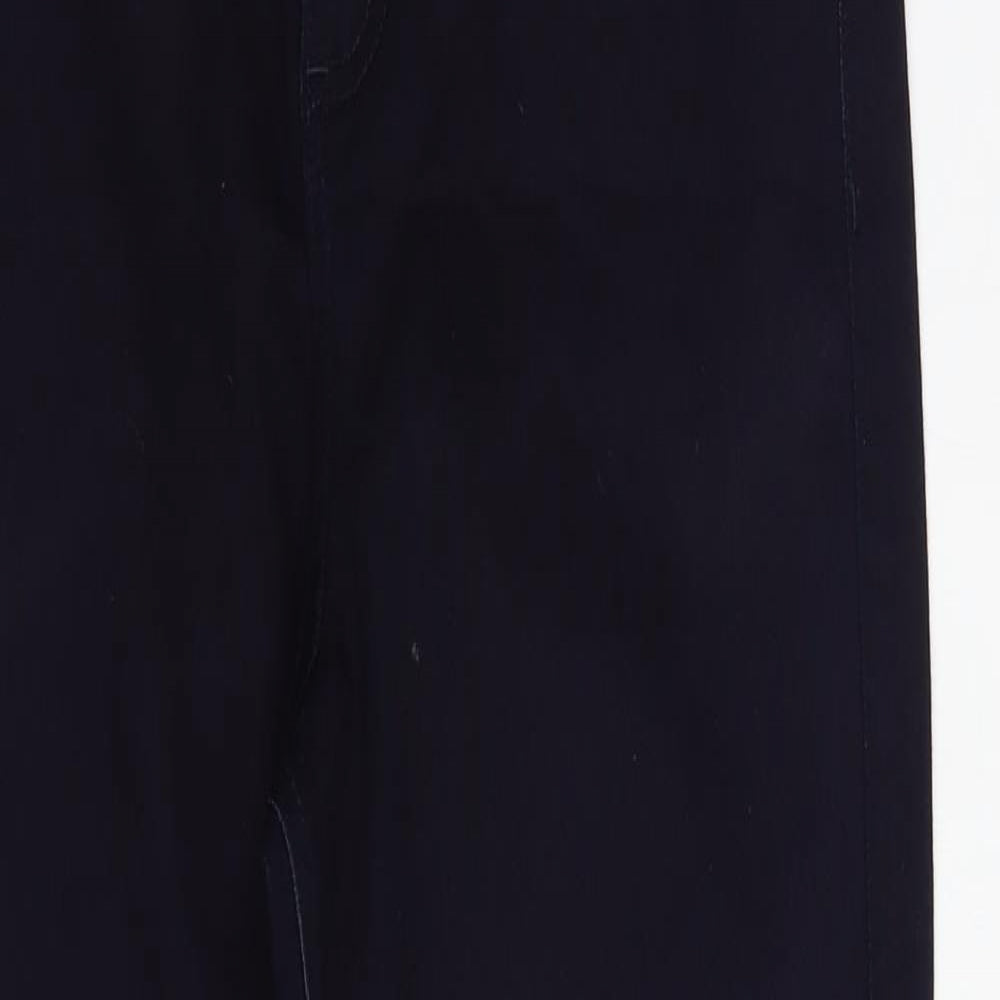 Marks and Spencer Womens Blue  Cotton Jegging Jeans Size 12 L30 in Regular Button