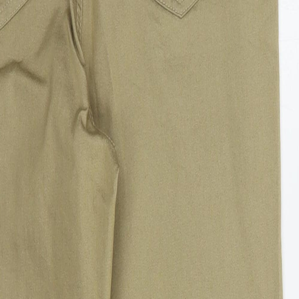 Marks and Spencer Womens Beige  Cotton Jegging Jeans Size 14 L29 in Regular