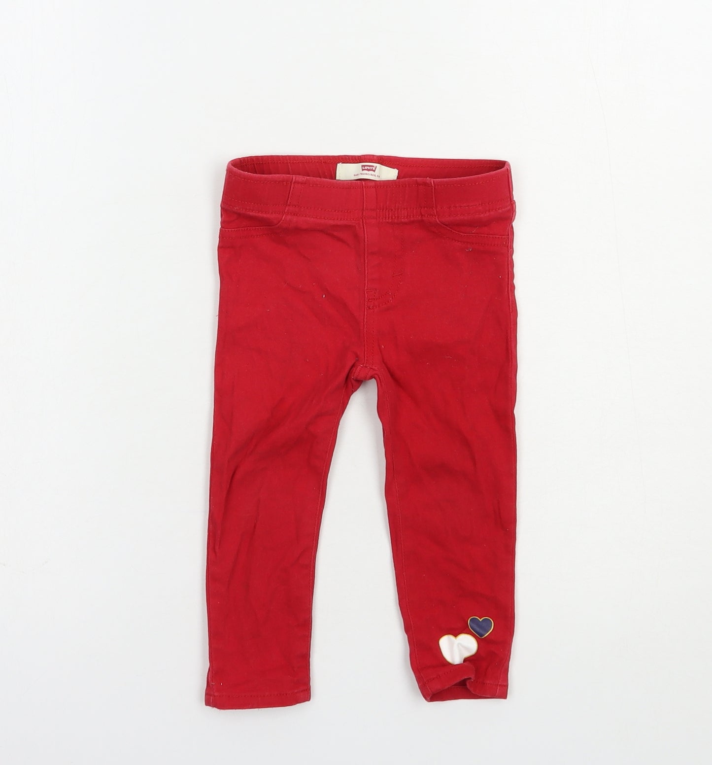 Levi's Baby Red  Cotton Jogger Jeans Size 12-18 Months