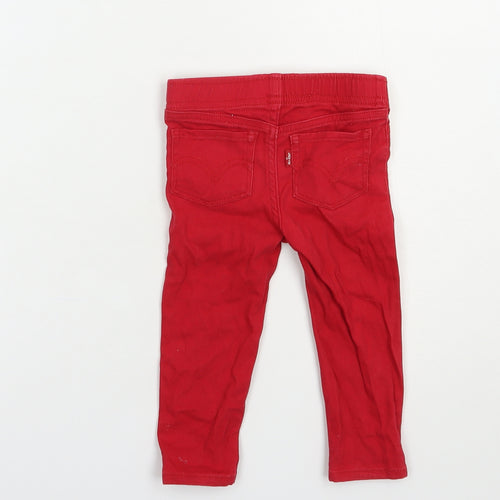 Levi's Baby Red  Cotton Jogger Jeans Size 12-18 Months