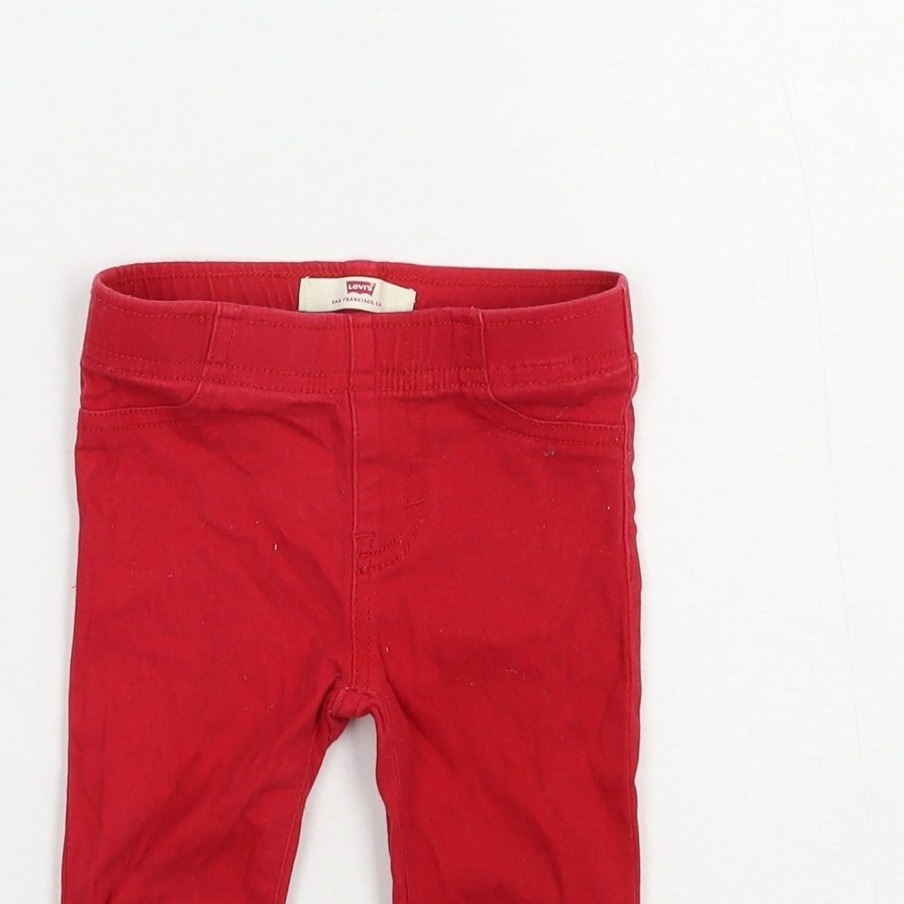 Levi's Baby Red  Cotton Jogger Jeans Size 12-18 Months