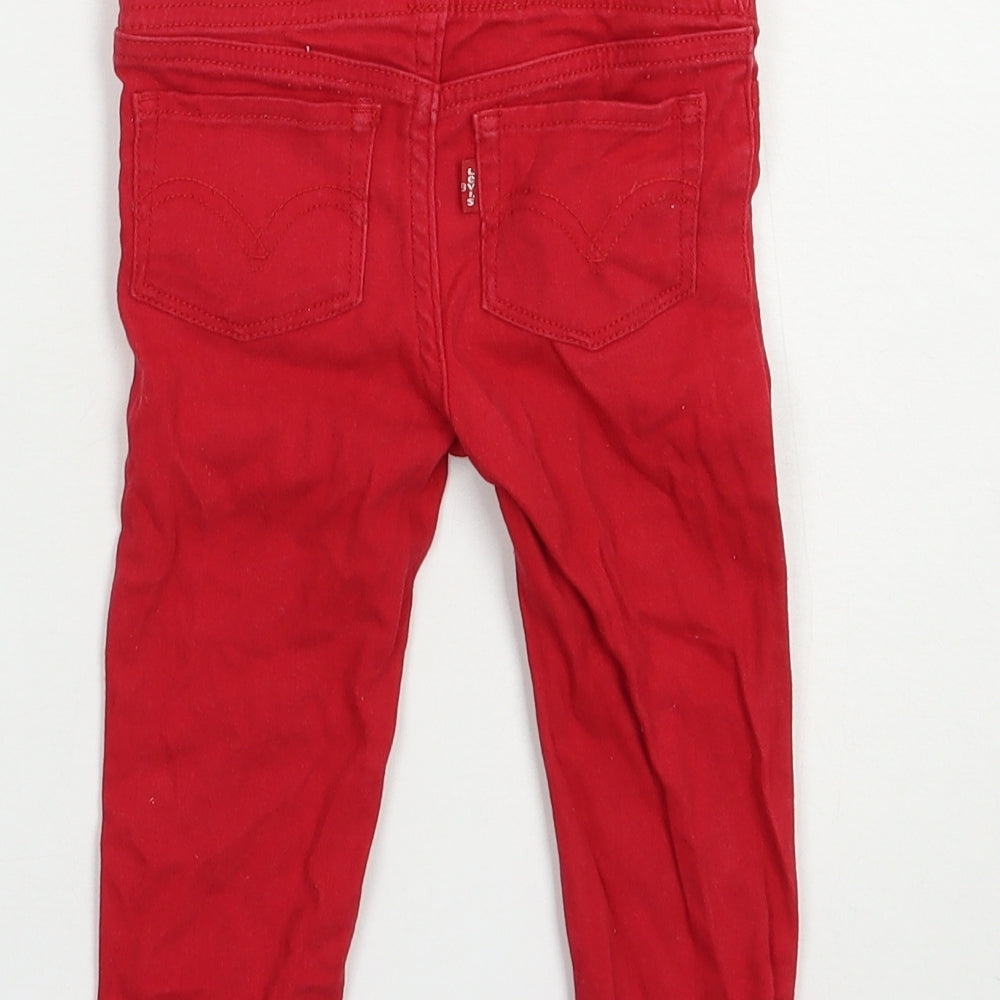 Levi's Baby Red  Cotton Jogger Jeans Size 12-18 Months