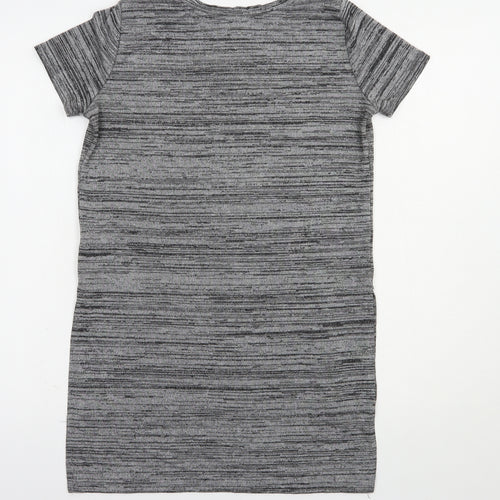 Atmosphere Womens Grey  Polyester Basic T-Shirt Size 6 Crew Neck - New York