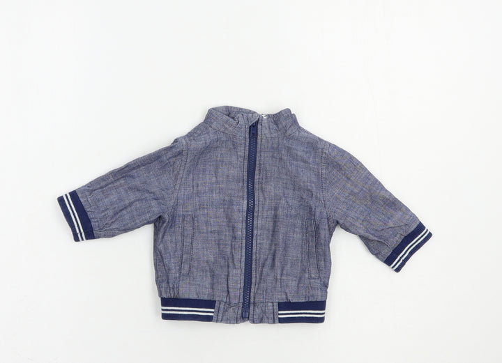 Gap Baby Blue Basic Jacket Jacket Size 3-6 Months Zip