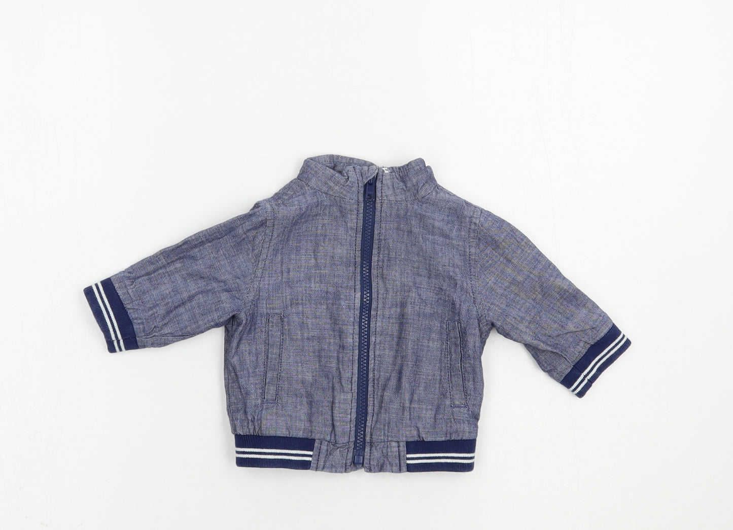 Gap Baby Blue   Basic Jacket Jacket Size 3-6 Months   Zip